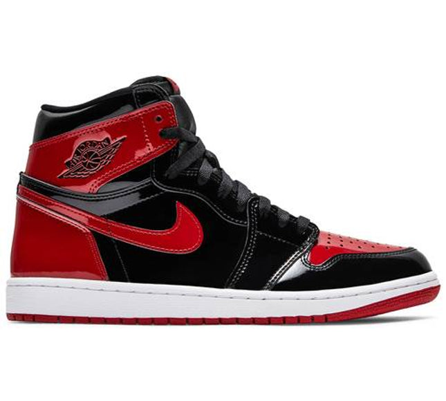 Nike Mens Air Jordan 1 Retro High OG Sneakers - 'Patent Bred'