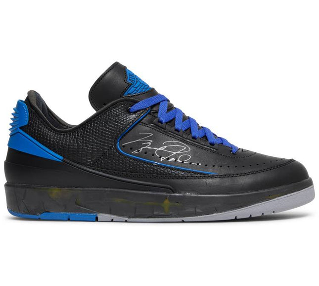 Nike Mens Off-White x Air Jordan 2 Retro Low SP Sneakers - 'Black Varsity Royal'