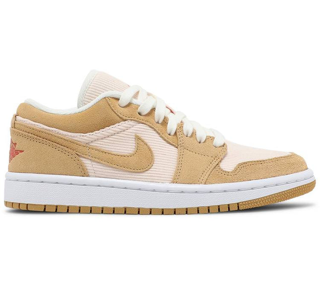 Nike Womens Air Jordan 1 Low SE Sneakers - 'Twine'