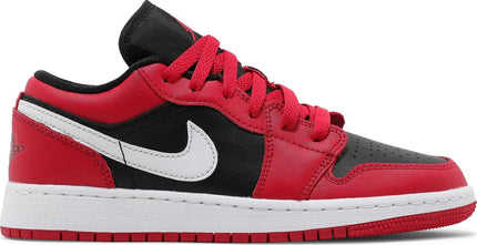Nike Grade School Womens Air Jordan 1 Low Sneakers - 'Black Very Berry'