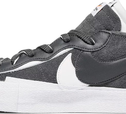 Nike Mens Sacai x Blazer Low Sneakers - 'Iron Grey'