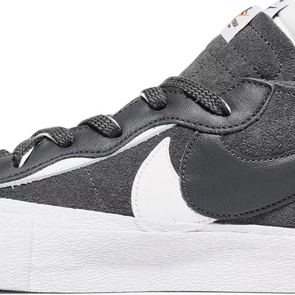 Nike Mens Sacai x Blazer Low Sneakers - 'Iron Grey'