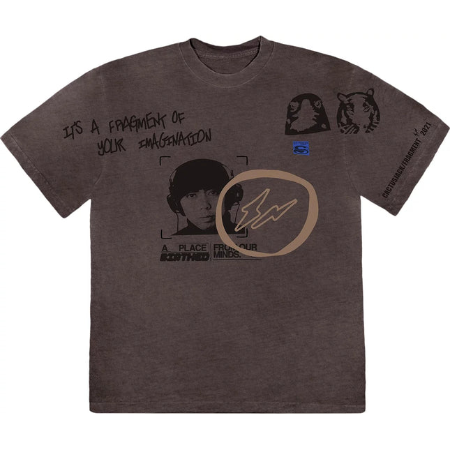 Travis Scott Cactus Jack For Fragment Hiroshi Tee 'Brown Pepper'