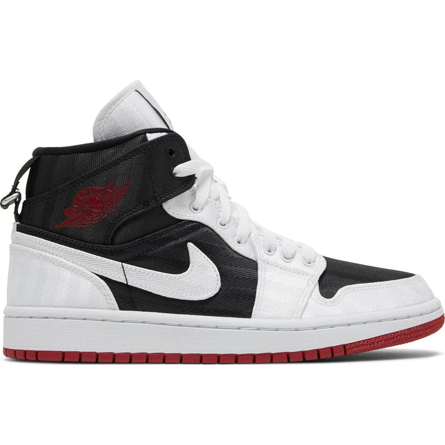 Wmns Air Jordan 1 Mid SE Utility 'White Black Gym Red'