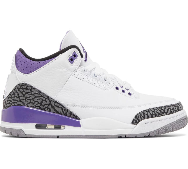 Nike Mens Air Jordan 3 Retro Sneakers - 'Dark Iris'