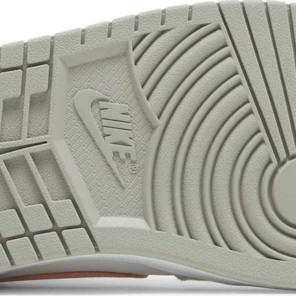 Nike Womens Air Jordan 1 Mid SE Sneakers - 'White Light Iron Ore'