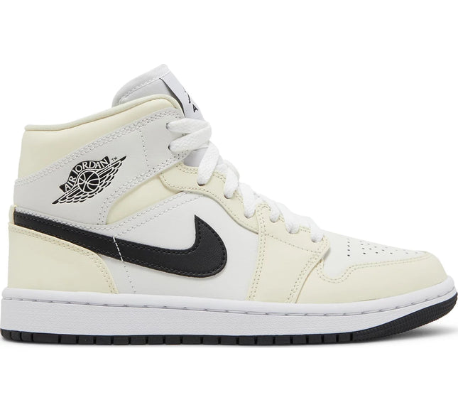 Nike Womens Air Jordan 1 Mid Sneakers - 'Coconut Milk'