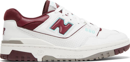 New Balance Mens 550 Shoes - 'Burgundy Turquoise'