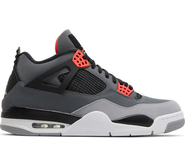 Nike Mens Air Jordan 4 Retro Sneakers - 'Infrared'
