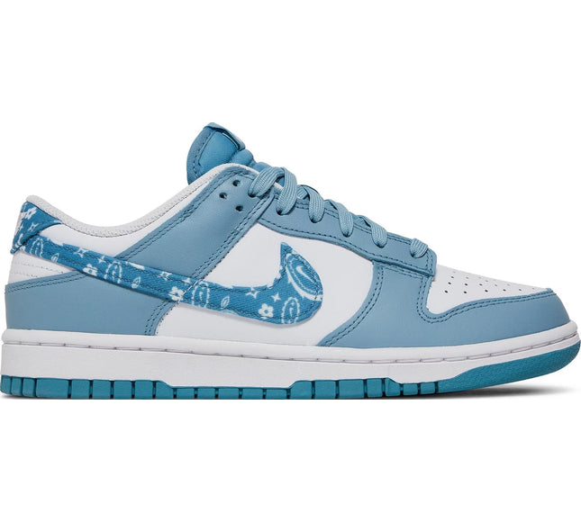 Nike Womens Dunk Low Sneakers - 'Blue Paisley'