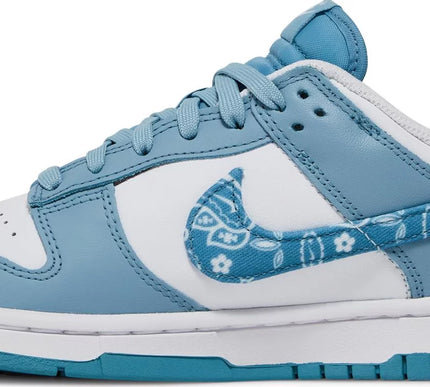 Nike Womens Dunk Low Sneakers - 'Blue Paisley'