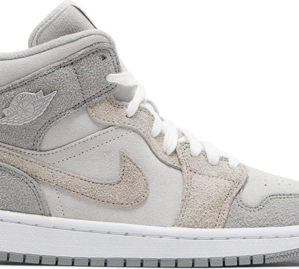 Nike Womens Air Jordan 1 Mid SE Sneakers - 'Particle Grey'