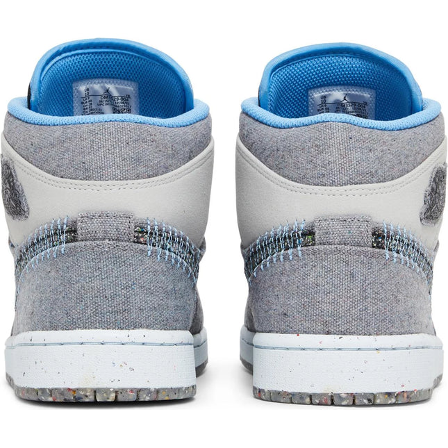 Air Jordan 1 Mid 'Crater Grey University Blue'