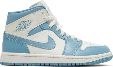 Nike Womens Air Jordan 1 Mid Sneakers - 'University Blue'