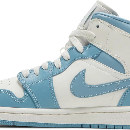 Nike Womens Air Jordan 1 Mid Sneakers - 'University Blue'