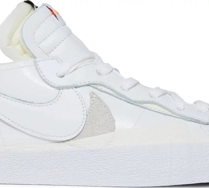 Nike Mens Sacai x Blazer Low Sneakers - 'White Patent'