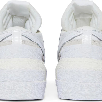 Nike Mens Sacai x Blazer Low Sneakers - 'White Patent'