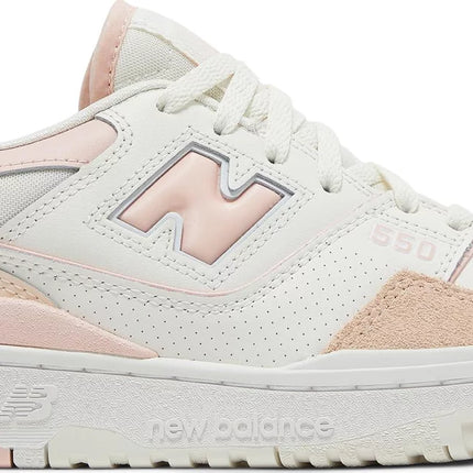 New Balance Womens 550 Sneakers - 'White Pink'