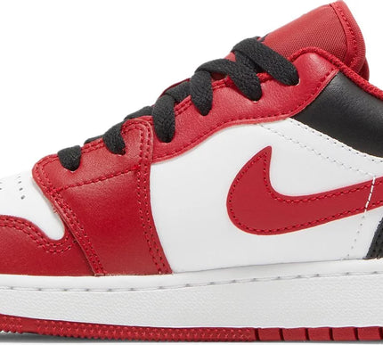 Nike Grade School Womens Air Jordan 1 Low Sneakers - 'Reverse Black Toe'