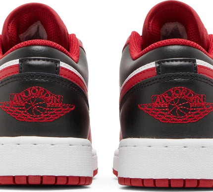Nike Grade School Womens Air Jordan 1 Low Sneakers - 'Reverse Black Toe'