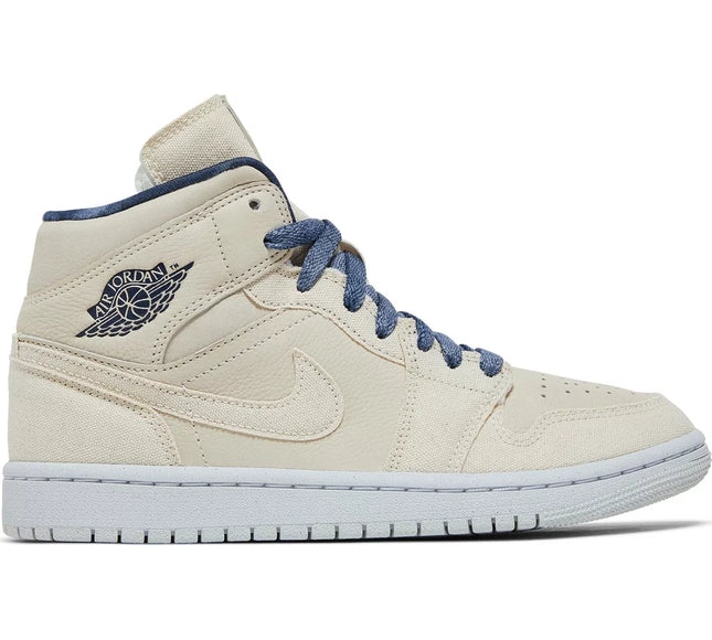 Nike Womens Air Jordan 1 Mid SE Sneakers - 'Sanddrift'