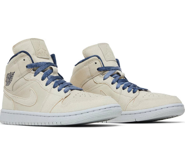 Nike Womens Air Jordan 1 Mid SE Sneakers - 'Sanddrift'