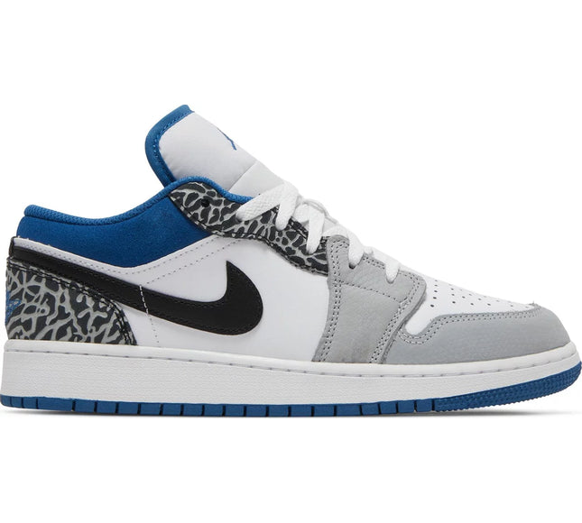 Nike Grade School Womens Air Jordan 1 Low SE Sneakers - 'True Blue'