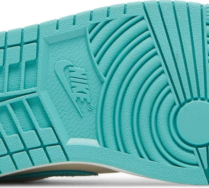 Nike Womens Air Jordan 1 Low Sneakers - 'Tropical Teal Sandy Beige'