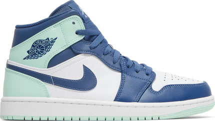 Nike Mens Air Jordan 1 Mid Sneakers - 'Blue Mint'