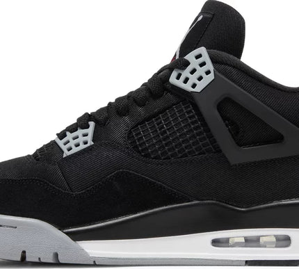 Nike Mens Air Jordan 4 Retro SE Sneakers - 'Black Canvas'