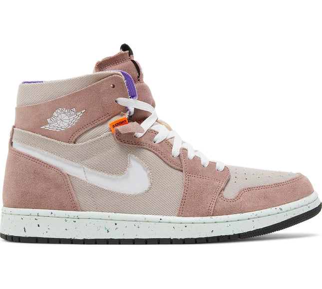 Nike Mens Air Jordan 1 High Zoom Comfort Sneakers - 'Fossil Stone'