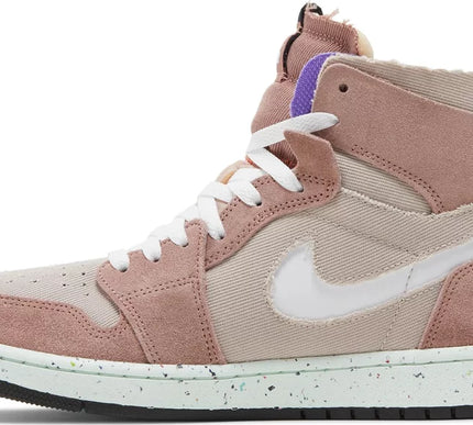 Nike Mens Air Jordan 1 High Zoom Comfort Sneakers - 'Fossil Stone'