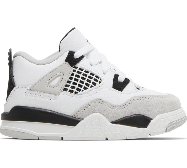 Nike Toddlers Air Jordan 4 Retro Sneakers - 'Military Black'
