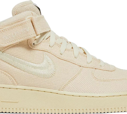 Nike Mens Stussy x Air Force 1 Mid Sneakers - 'Fossil'