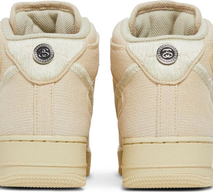 Nike Mens Stussy x Air Force 1 Mid Sneakers - 'Fossil'