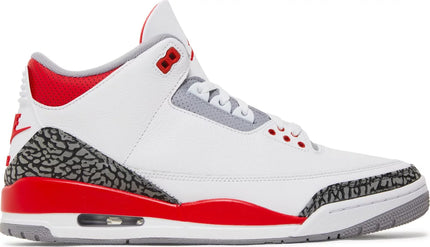 Nike Mens Air Jordan 3 Retro Sneakers - 'Fire Red' 2022
