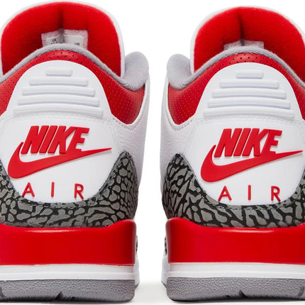 Nike Mens Air Jordan 3 Retro Sneakers - 'Fire Red' 2022