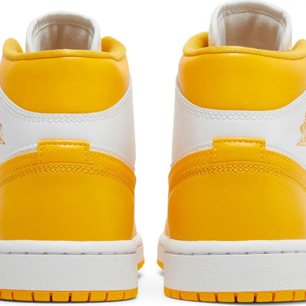 Nike Womens Air Jordan 1 Mid Sneakers - 'University Gold'