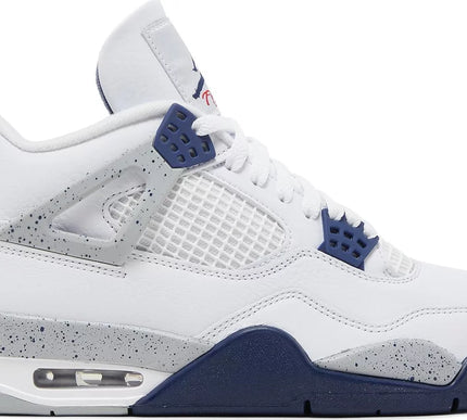 Nike Mens Air Jordan 4 Retro Sneakers - 'Midnight Navy'