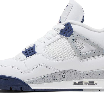 Nike Mens Air Jordan 4 Retro Sneakers - 'Midnight Navy'