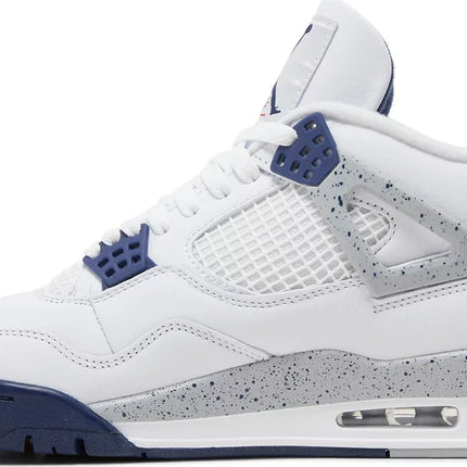 Nike Mens Air Jordan 4 Retro Sneakers - 'Midnight Navy'