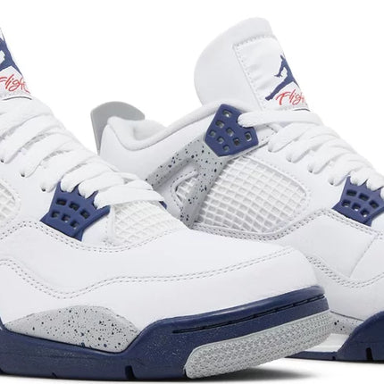 Nike Mens Air Jordan 4 Retro Sneakers - 'Midnight Navy'