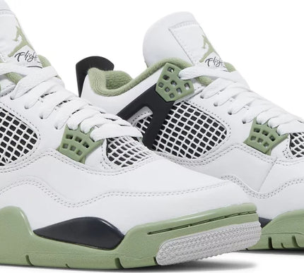 Nike Womens Air Jordan 4 Retro Sneakers - 'Seafoam'