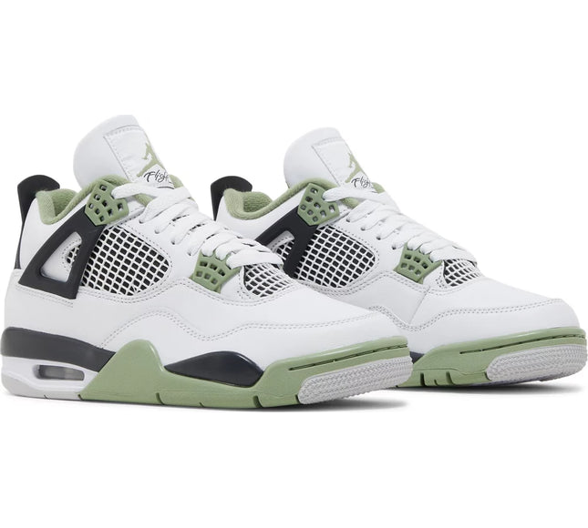 Nike Womens Air Jordan 4 Retro Sneakers - 'Seafoam'