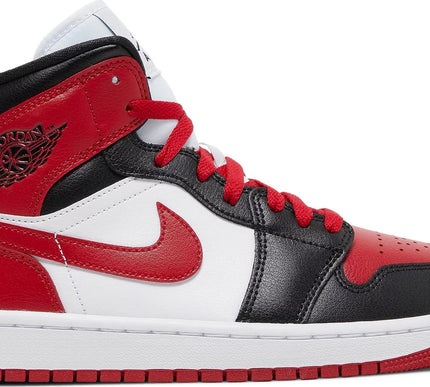 Nike Womens Air Jordan 1 Mid Sneakers - 'Alternate Bred Toe'