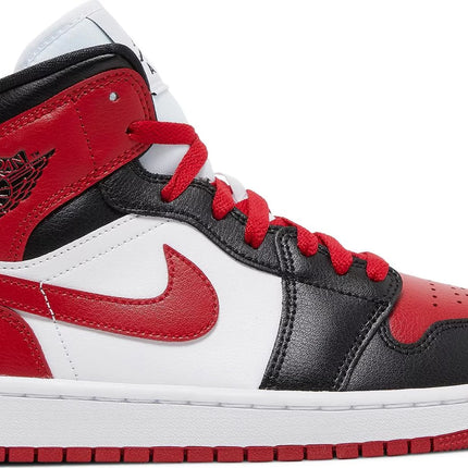 Nike Womens Air Jordan 1 Mid Sneakers - 'Alternate Bred Toe'