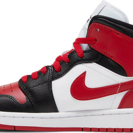 Nike Womens Air Jordan 1 Mid Sneakers - 'Alternate Bred Toe'