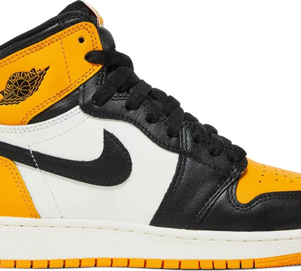 Nike Grade School Womens Air Jordan 1 Retro High OG Sneakers - 'Yellow Toe'