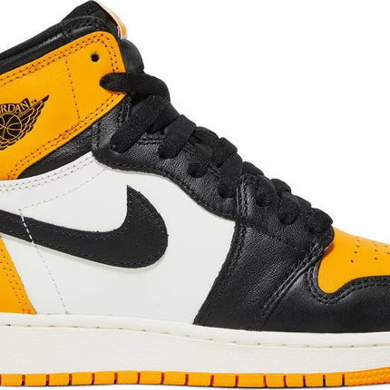 Nike Grade School Womens Air Jordan 1 Retro High OG Sneakers - 'Yellow Toe'