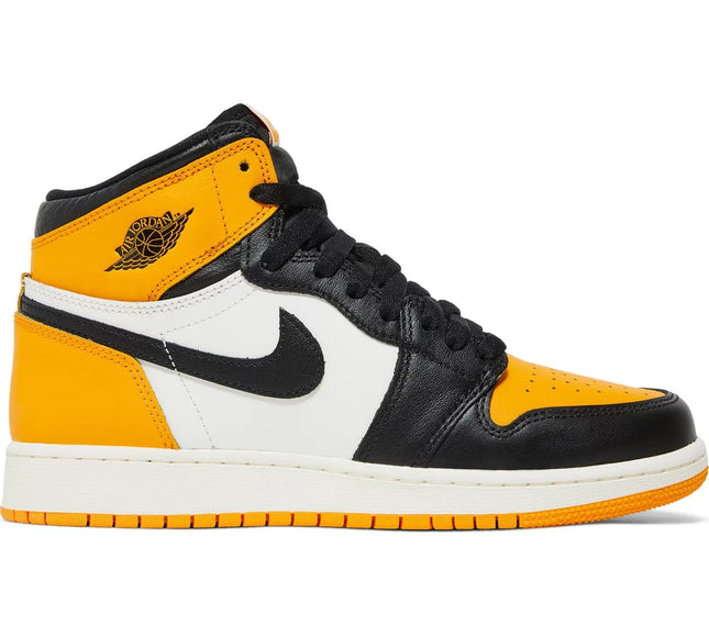 Nike Grade School Womens Air Jordan 1 Retro High OG Sneakers - 'Yellow Toe'